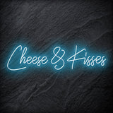 " Cheese & Kisses" LED Neon Schriftzug - NEONEVERGLOW