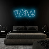 "WOW" LED Neonschild Sign Schriftzug - NEONEVERGLOW