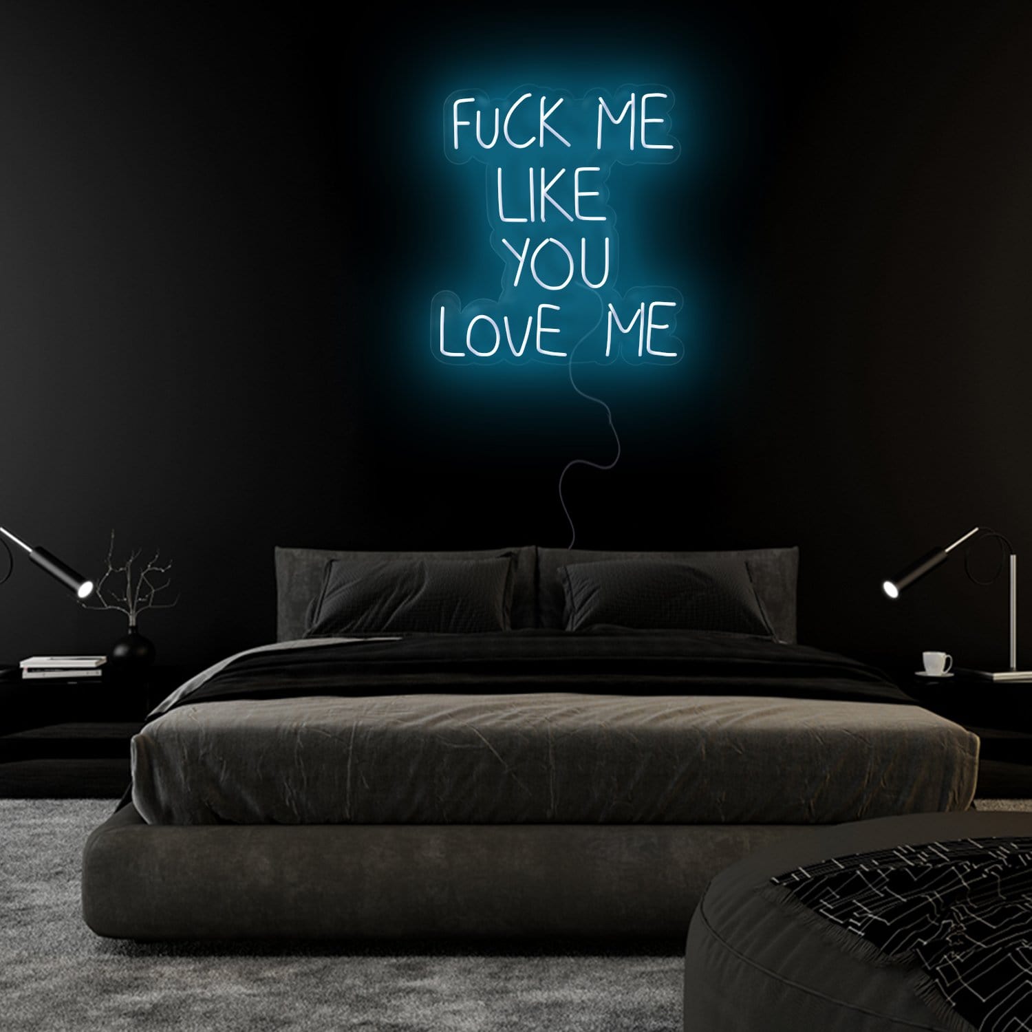"Fuck Me Like You Love Me" LED Neon Sign Schriftzug - NEONEVERGLOW