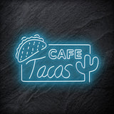 "Cafe Tacos" LED Neonschild - NEONEVERGLOW
