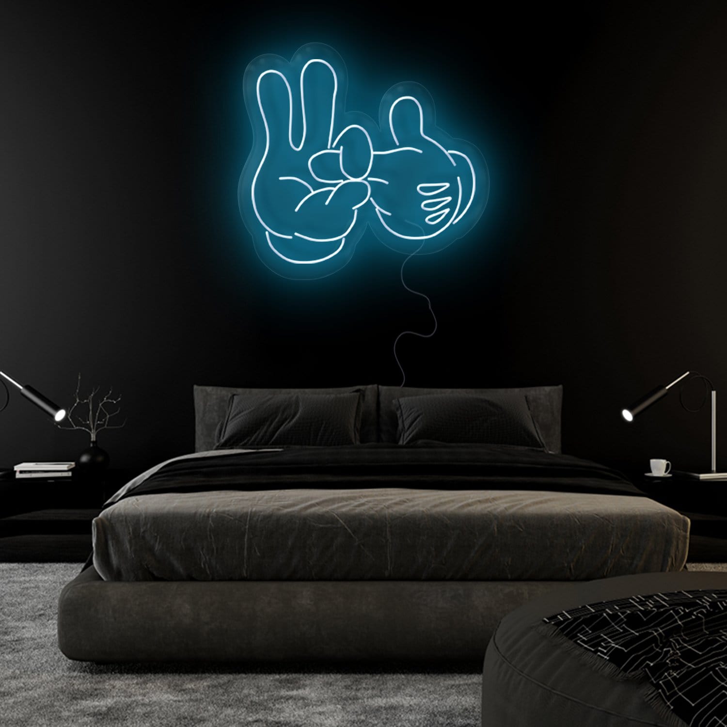 "2 Hände " LED Neonschild Sign - NEONEVERGLOW