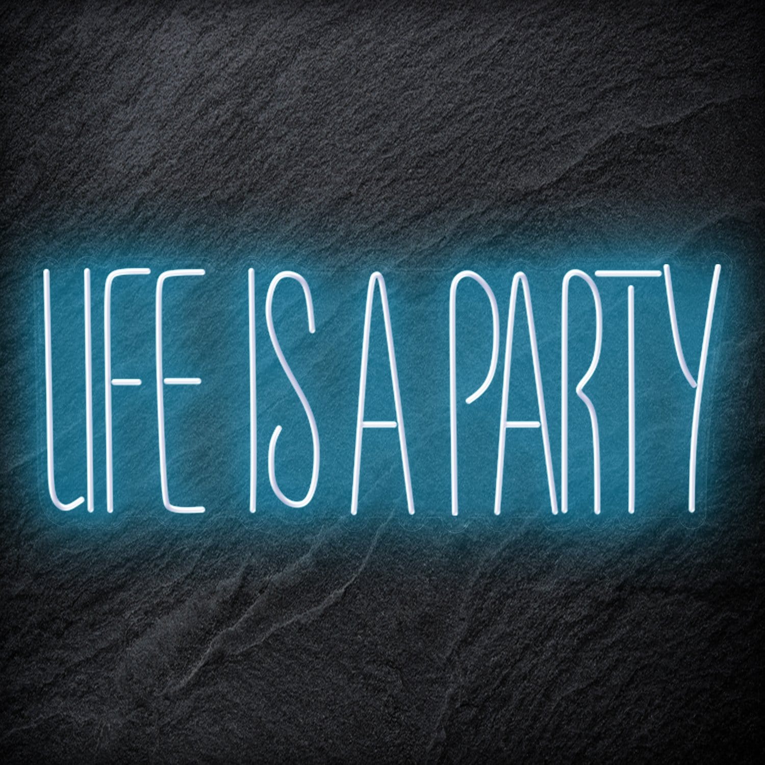 " Life Is a Party " LED Neon Schriftzug - NEONEVERGLOW
