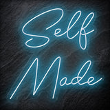 "Selfmade" LED  Neon Schriftzug Sign - NEONEVERGLOW