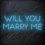 "Will You Marry Me" LED Neon Sign Schriftzug - NEONEVERGLOW
