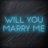 "Will You Marry Me" LED Neon Sign Schriftzug - NEONEVERGLOW
