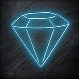 " Diamant " LED Neonschild Schriftzug Sign - NEONEVERGLOW