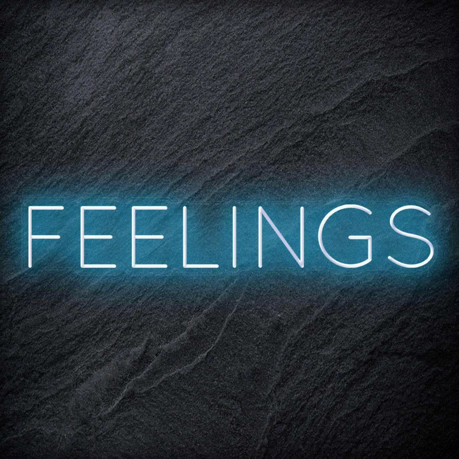 "Feelings"LED  Neon Schriftzug Sign - NEONEVERGLOW