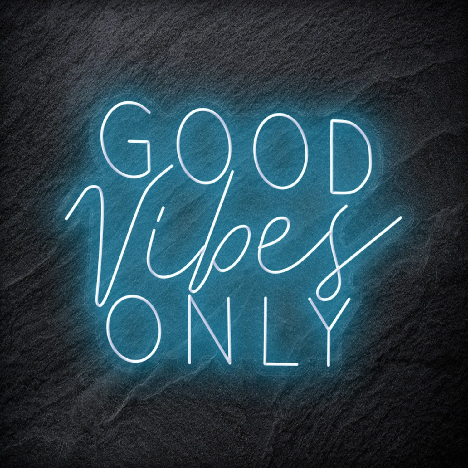 "Good Vibes Only" LED Neon Schriftzug Sign - NEONEVERGLOW