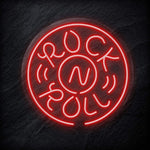 "Rockn Roll Musik" LED Neon Schild - NEONEVERGLOW