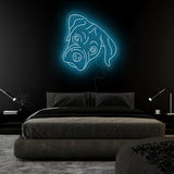 "Bulldogge" LED Neonschild Sign - NEONEVERGLOW