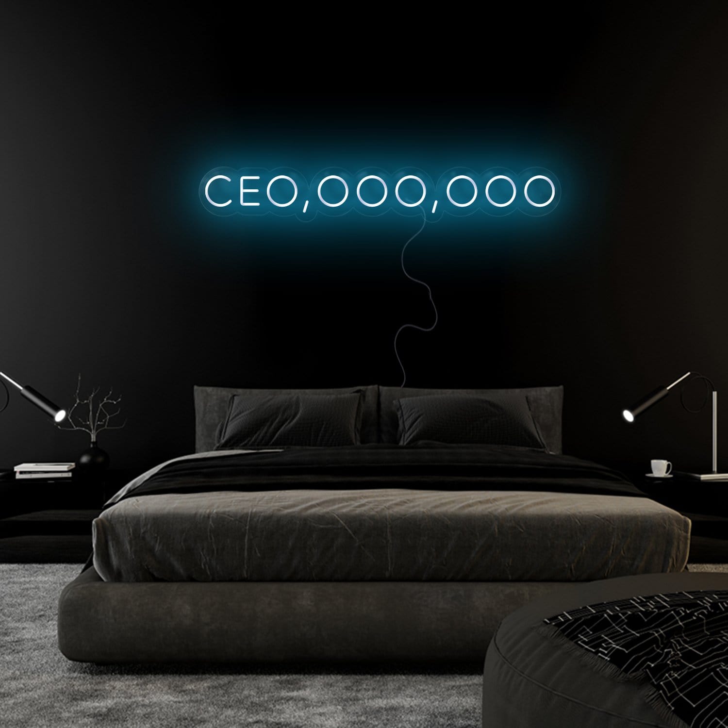 " Ceo,ooo,ooo" LED Neon Sign Schriftzug - NEONEVERGLOW