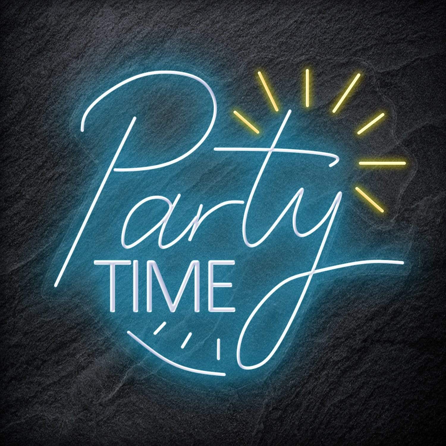 "Party Time" LED Neonschild Sign Schriftzug - NEONEVERGLOW