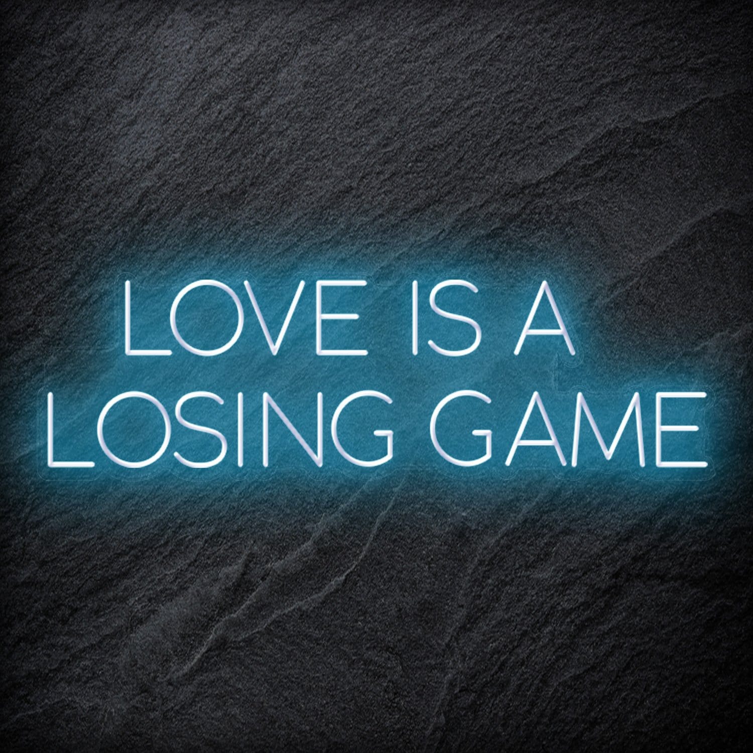 "Love Is A Losing Game" LED Neon Schriftzug Sign - NEONEVERGLOW