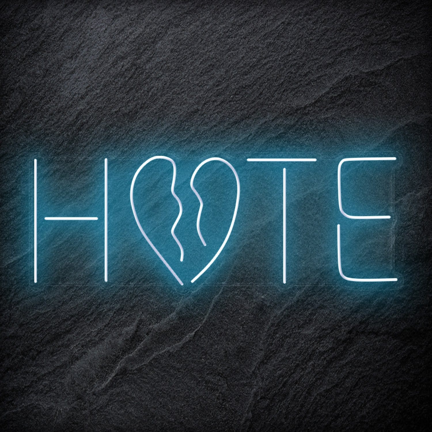 "Hate" LED  Neon Schriftzug Sign - NEONEVERGLOW