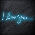 "I Love You" LED Neon Schriftzug Sign - NEONEVERGLOW