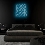 "Good Food Good Mood" LED Neon Sign Schriftzug - NEONEVERGLOW