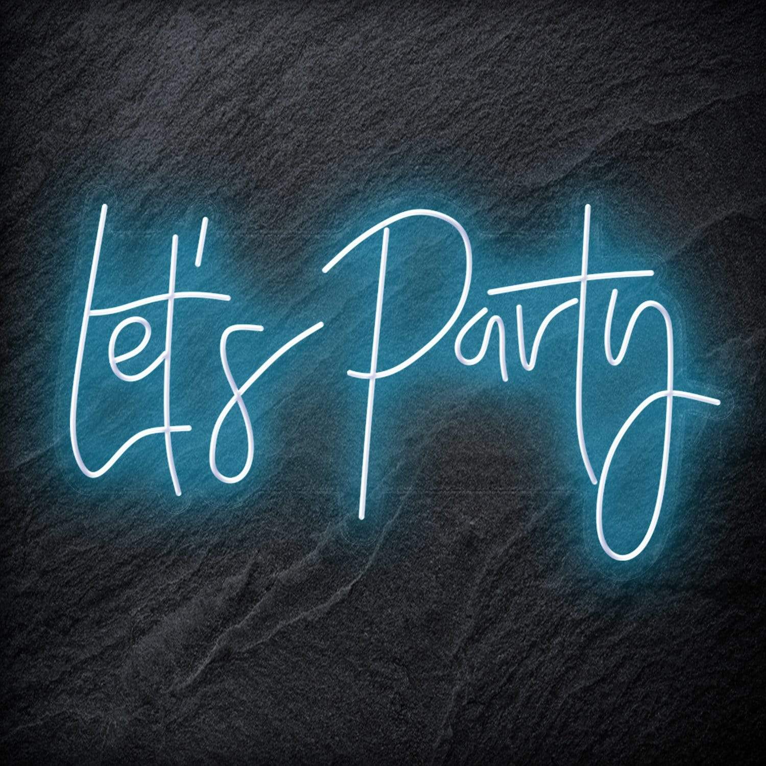 "Let´s Party " LED Neon Schriftzug - NEONEVERGLOW
