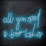 "All You Need is Lashes" LED Neon Schriftzug - NEONEVERGLOW