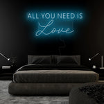 "All You Need is Love" LED Neon Sign Schriftzug - NEONEVERGLOW