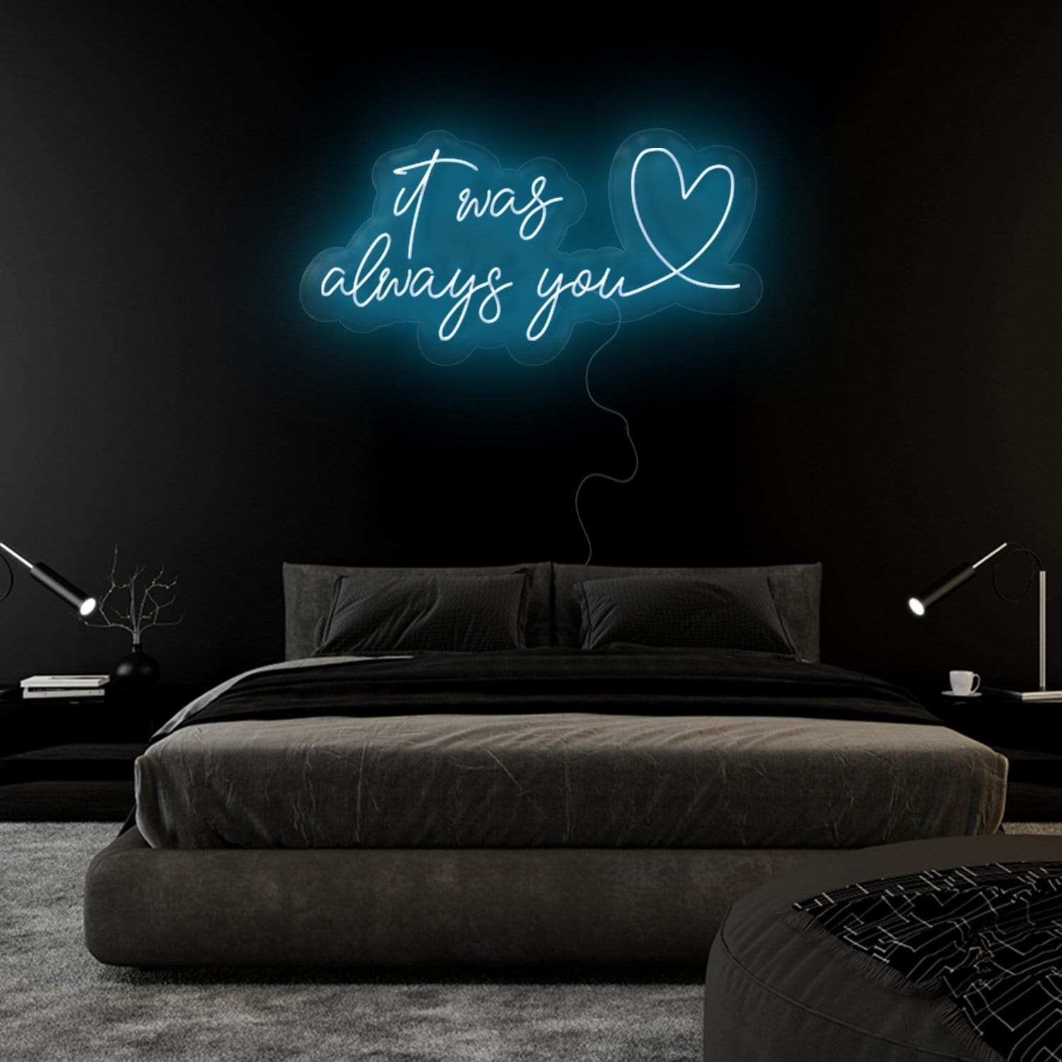 "It Was Always You" LED Neonschild Sign Schriftzug - NEONEVERGLOW