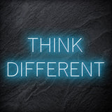 "Think Different" LED Neon Schriftzug Sign - NEONEVERGLOW