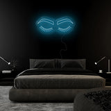 "Lashes" LED Neonschild Sign - NEONEVERGLOW