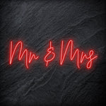 "Mr & Mrs"  LED  Neon Schriftzug Sign - NEONEVERGLOW