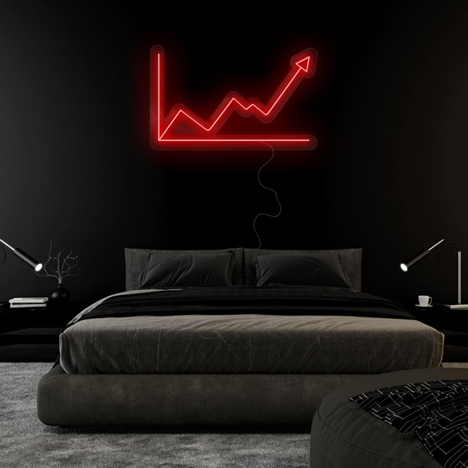 "Aktien" LED Neonschild Sign - NEONEVERGLOW