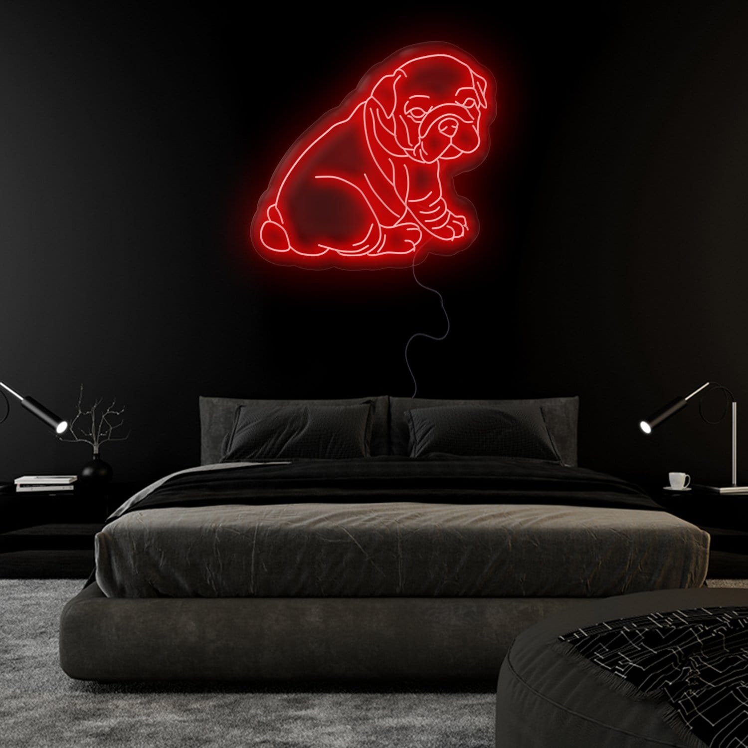 "Bulldogg" LED Neonschild Sign - NEONEVERGLOW