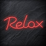 "Relax" LED Neon Sign Schriftzug - NEONEVERGLOW
