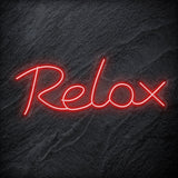 "Relax" LED Neon Sign Schriftzug - NEONEVERGLOW