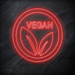 " Vegan" LED Neonschild - NEONEVERGLOW