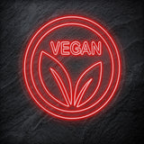 " Vegan" LED Neonschild - NEONEVERGLOW