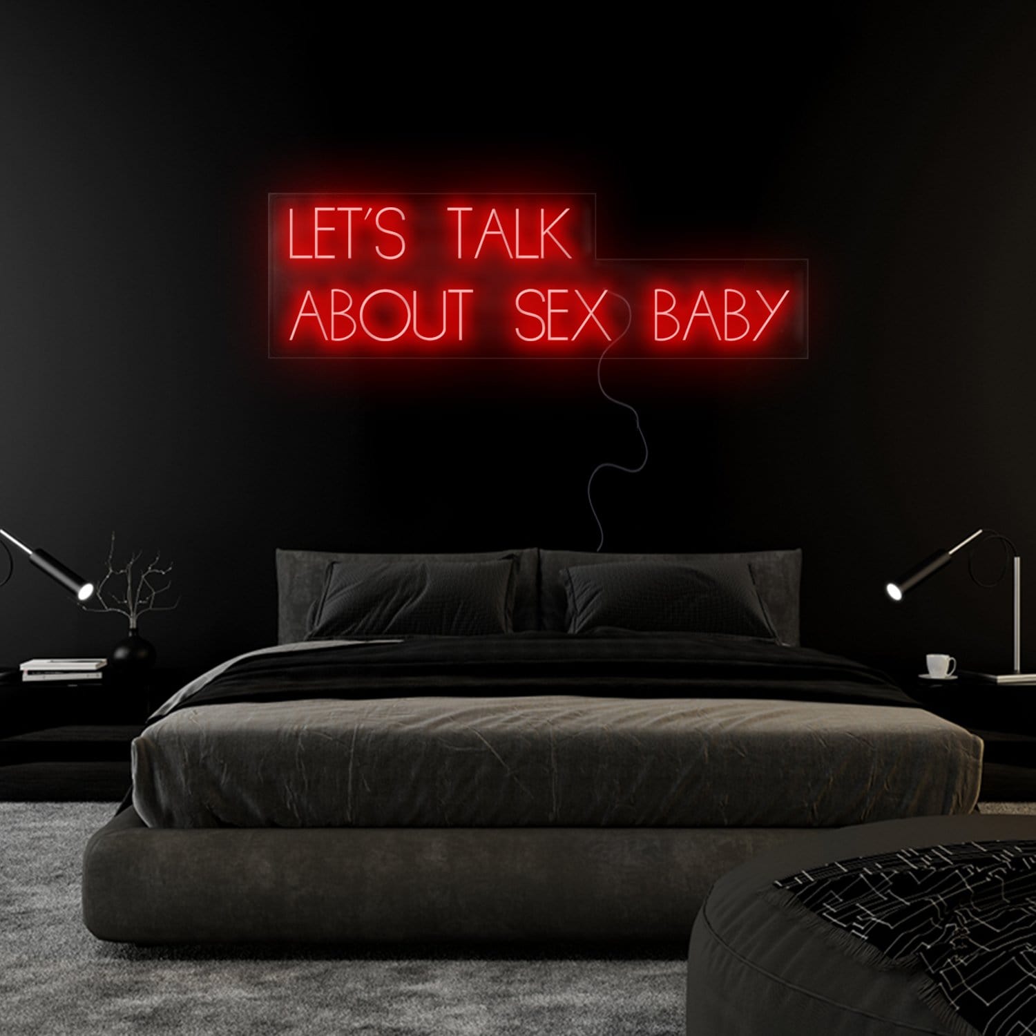 "Let´s Talk" LED Neon Sign Schriftzug - NEONEVERGLOW