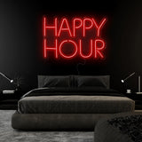 "Happy Hour" LED Neonschild Sign Schriftzug - NEONEVERGLOW