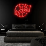 "Weltkugel Reisen" LED Neonschild Sign - NEONEVERGLOW