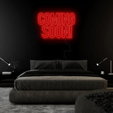 "Coming Soon" LED Neon Sign Schriftzug - NEONEVERGLOW
