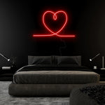 "Herz Heart" LED Neonschild Sign Schriftzug - NEONEVERGLOW
