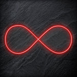 "Unendlich" LED Neonschild Schriftzug Sign - NEONEVERGLOW