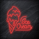 " Ice Cream Eis" LED Neonschild - NEONEVERGLOW