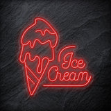 " Ice Cream Eis" LED Neonschild - NEONEVERGLOW