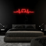 "Herz Puls" LED Neonschild Sign - NEONEVERGLOW