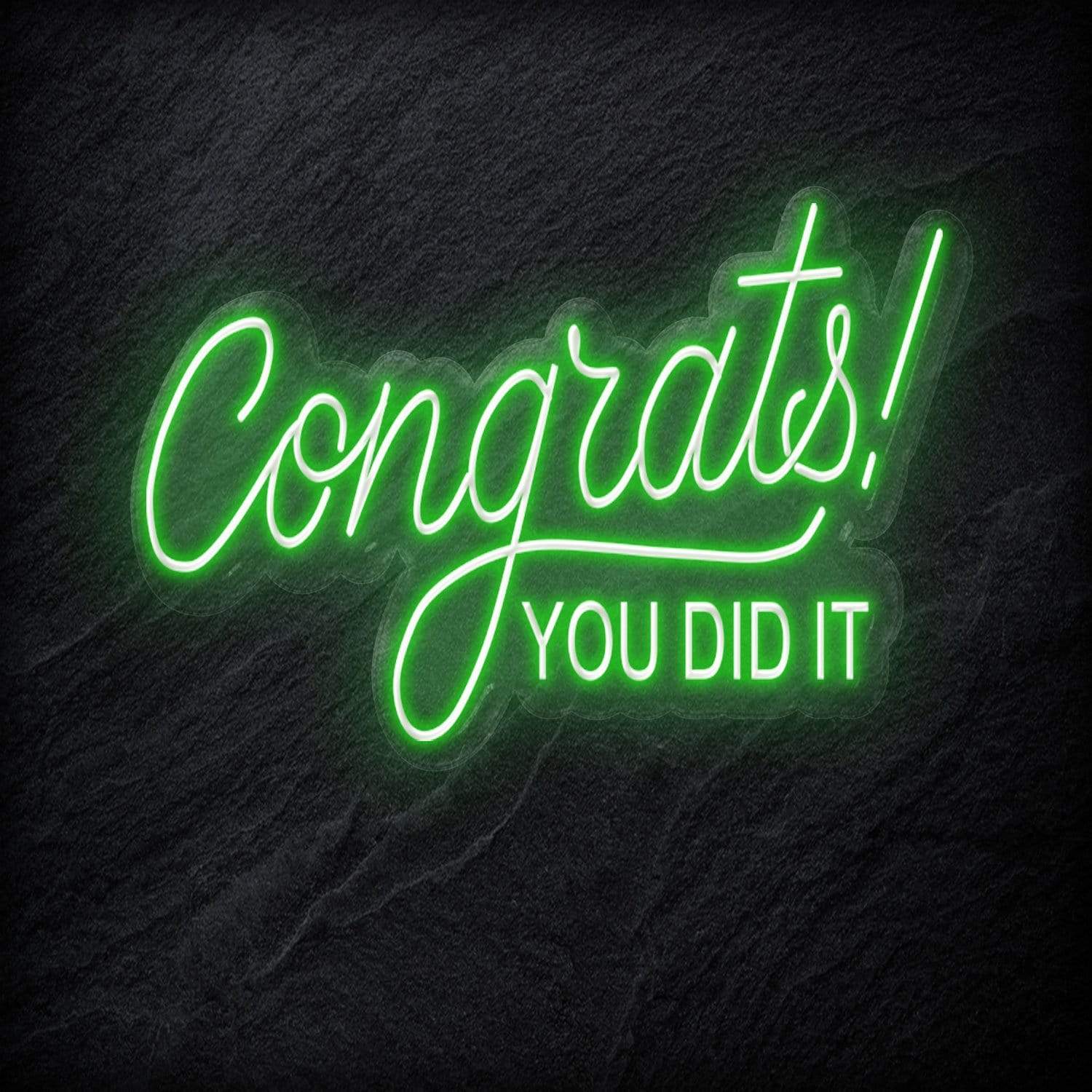 "Congrats" LED Neon Schriftzug - NEONEVERGLOW