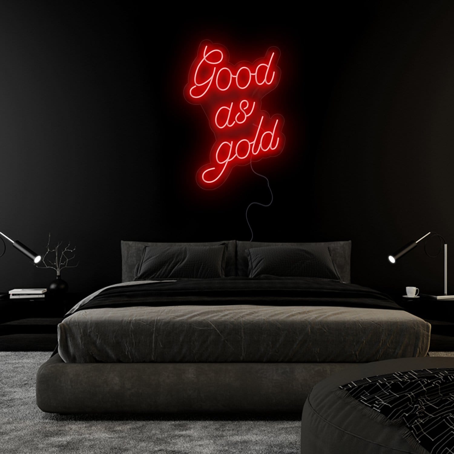 "Good as Gold" LED Neon Sign Schriftzug - NEONEVERGLOW