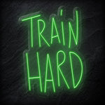 "Train Hard" LED Neon Sign Schriftzug - NEONEVERGLOW