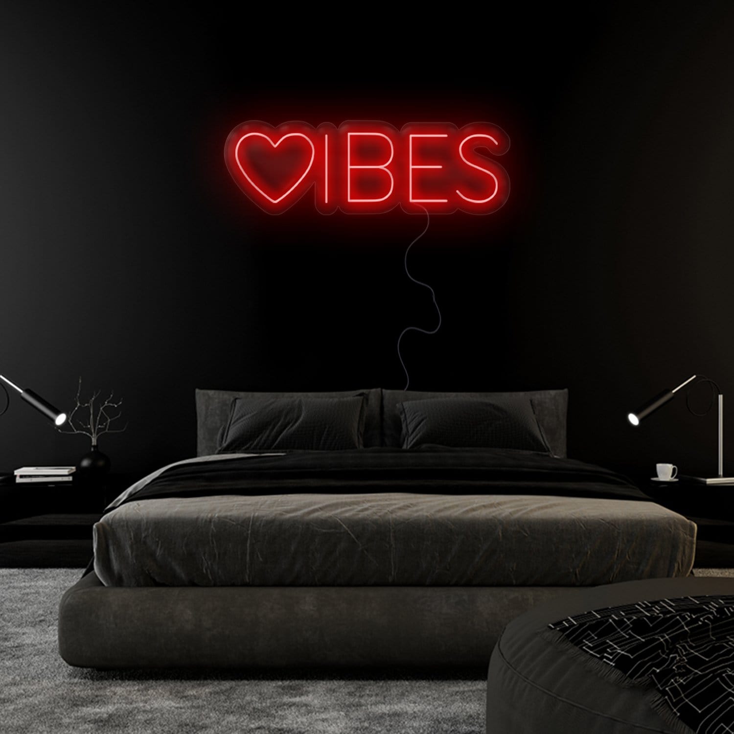 "Herz Vibes" LED Neonschild Sign - NEONEVERGLOW