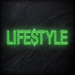 "Lifestyle" LED Neon Sign Schriftzug - NEONEVERGLOW