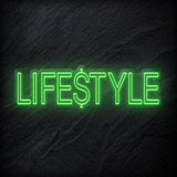 "Lifestyle" LED Neon Sign Schriftzug - NEONEVERGLOW