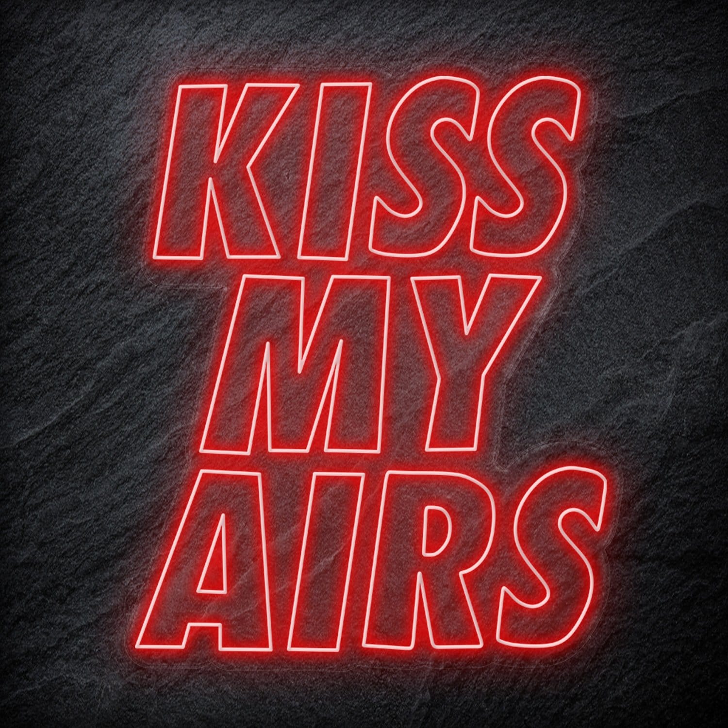 "Kiss My Air" LED Neon Schriftzug Sign - NEONEVERGLOW