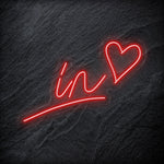 " In Love" LED Neonschild - NEONEVERGLOW